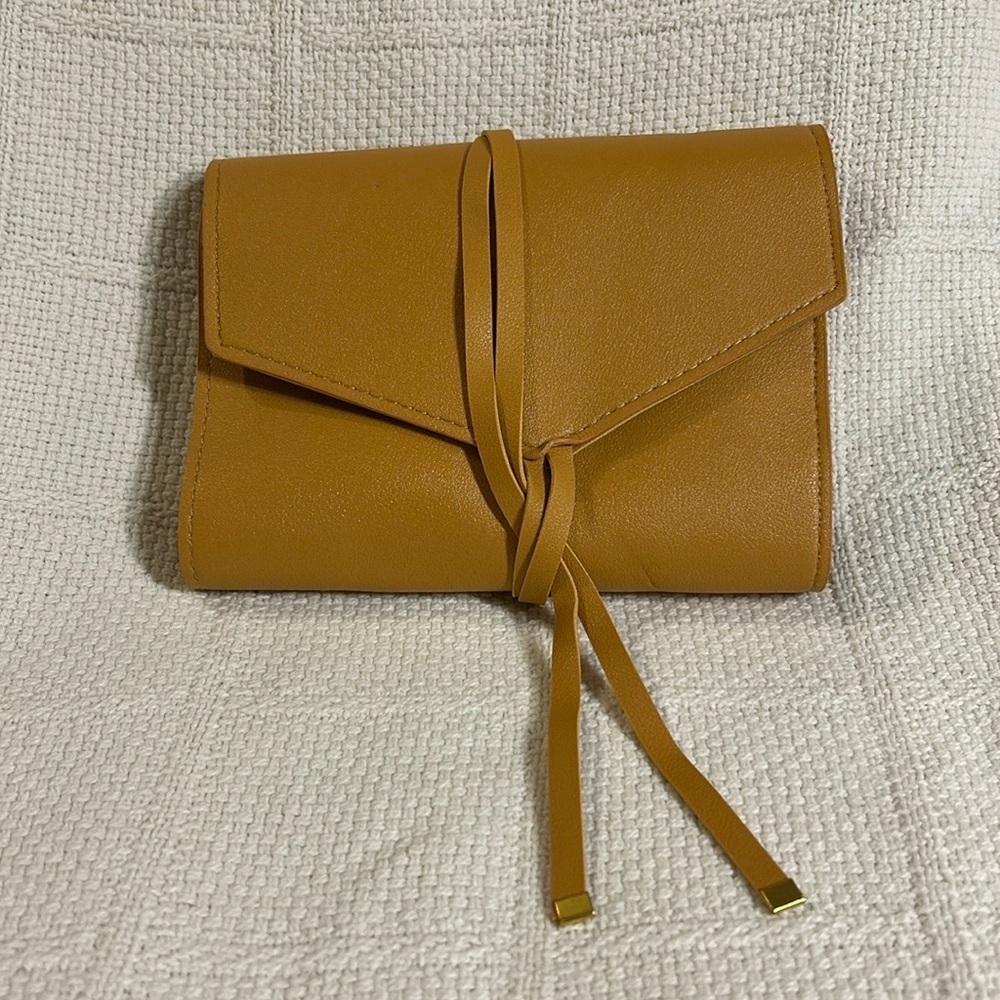 Glass Ladder Co Tan Leather Tech Organizer Roll